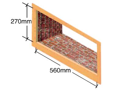 Taille des ouvertures d'installation