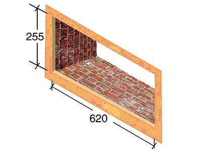 Taille des ouvertures d'installation